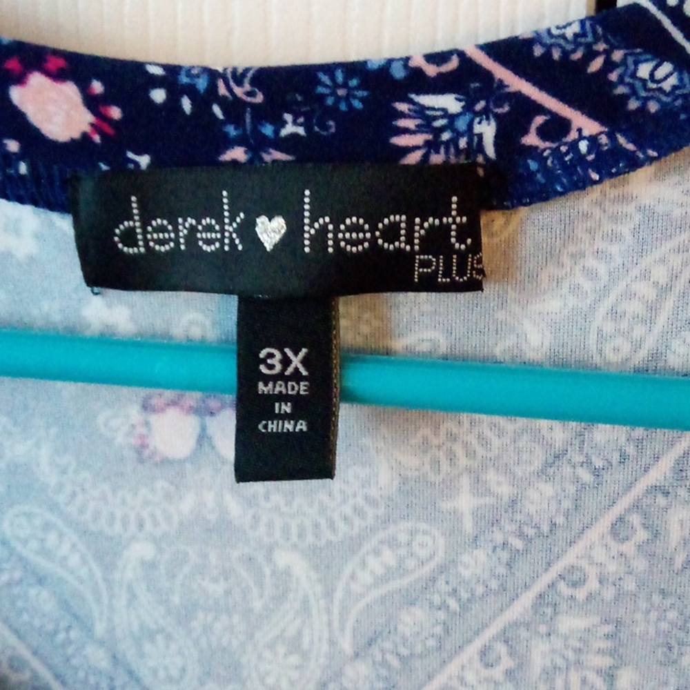 Blue Cold-shoulder Dress, Size 3x.                (2 for $20) - Picture 4 of 4